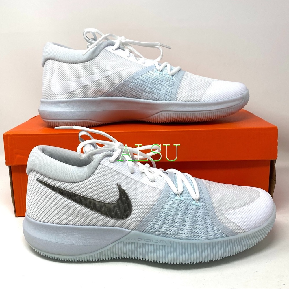 Nike Zoom Assersion White Glacier Blue Men Sneaker - Picture 2 of 10